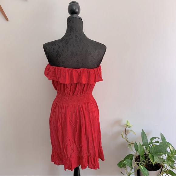 Red Strapless Romantic Sundress (Sz M/L) - Picture 7 of 7